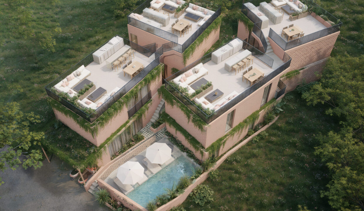 10. Exclusive Off-Plan Studio Apartments in Cepaka, Bali - Birds Eye