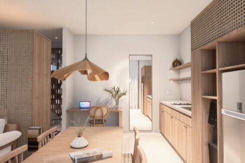 17. Exclusive Off-Plan Studio Apartments in Cepaka, Bali - B2-L2 Kitchen