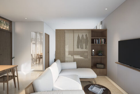 6. Exclusive Off-Plan Studio Apartments in Cepaka, Bali - Living