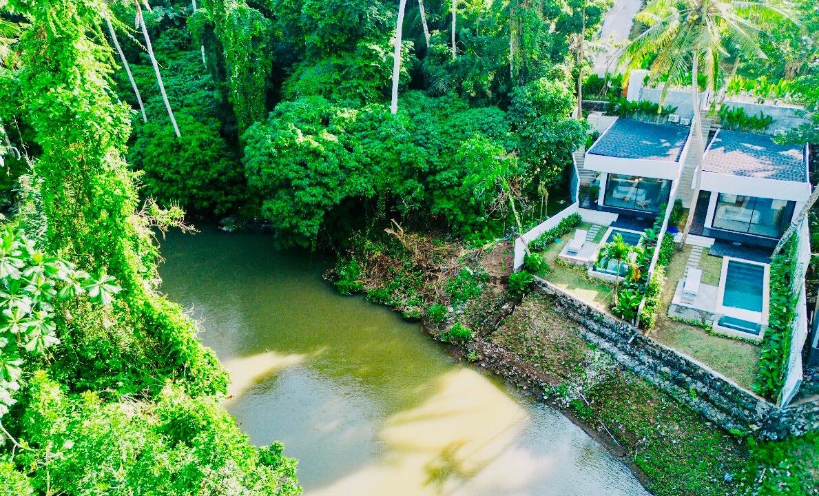 Brand New Two Units 1 Bedroom Modern Riverside Villa for Sale in Ubud (1)