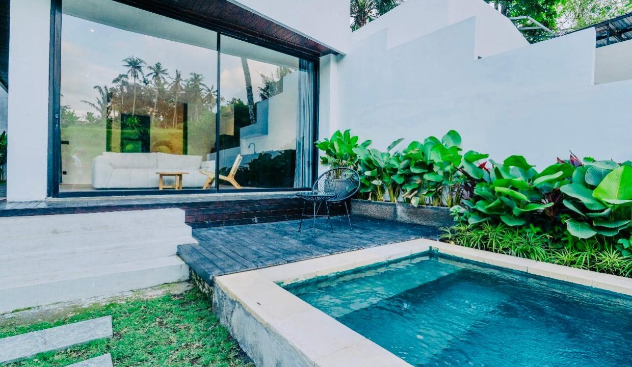 Brand New Two Units 1 Bedroom Modern Riverside Villa for Sale in Ubud (13)