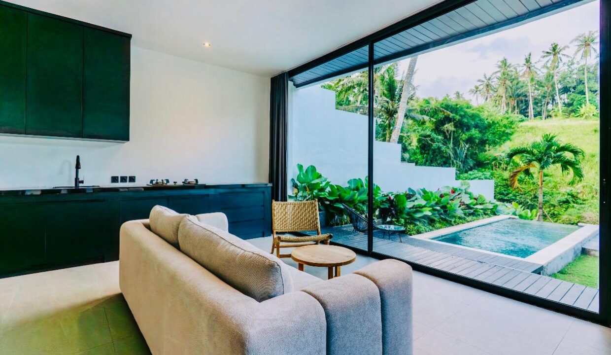 Brand New Two Units 1 Bedroom Modern Riverside Villa for Sale in Ubud (5)