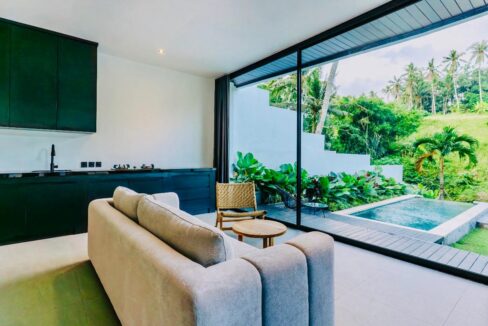 Brand New Two Units 1 Bedroom Modern Riverside Villa for Sale in Ubud (5)