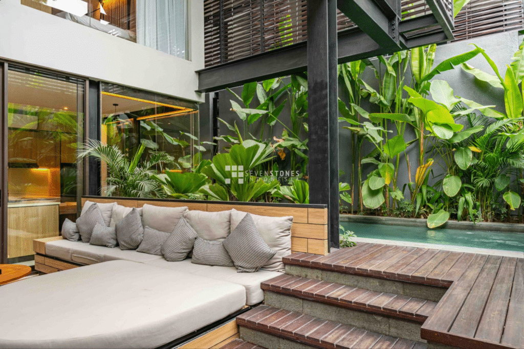 Japandi style villa in Seminyak, perfect for digital nomads in bali